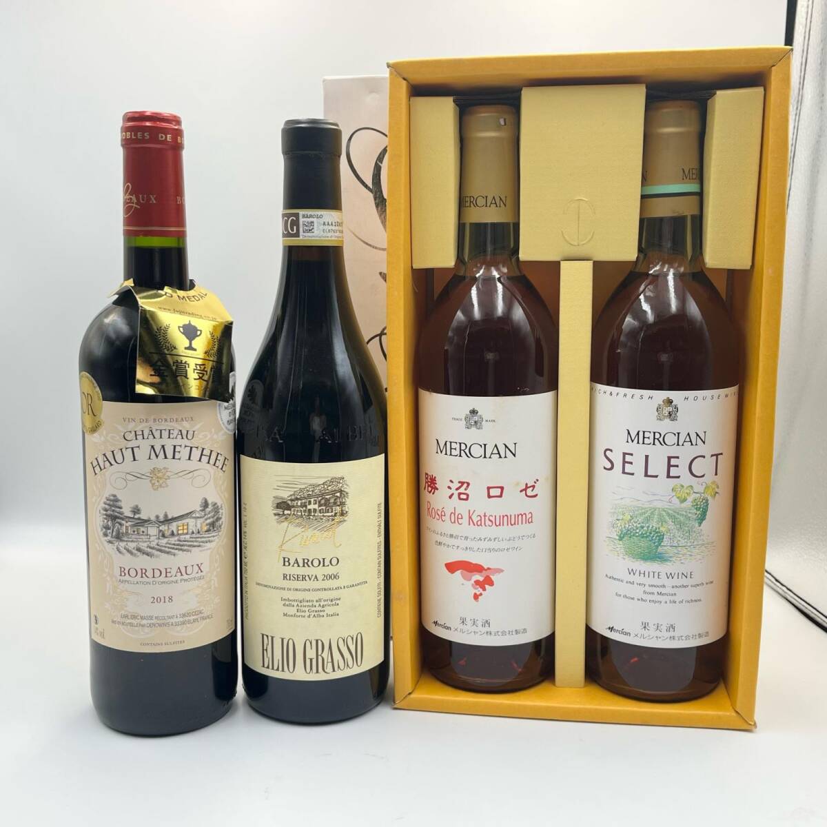 K1101★未開栓4点ワイン まとめ商品・酒 シャトー・オー・メテ 2018/リゼルヴァ 2006 容量720ml〜750ml アルコール14%拍卖