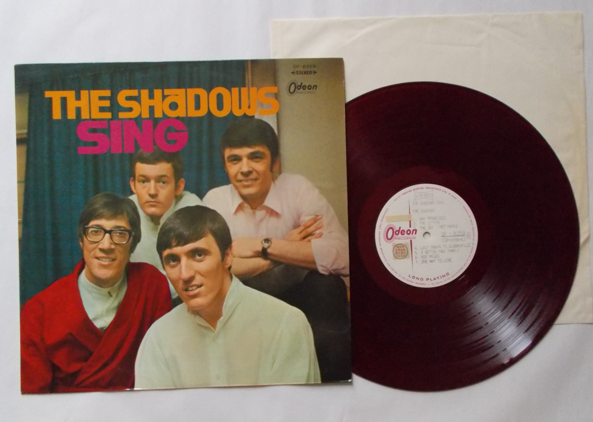 赤盤サンプル盤LP シャドウズ ”シャドウズは歌う” OP-8359拍卖