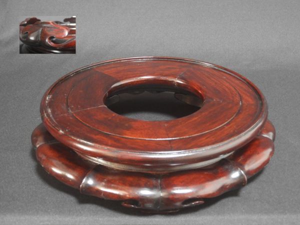 飾り台 香炉台 花器台 盆栽台 山野草台 【送料無料】(23.11.1-2)拍卖