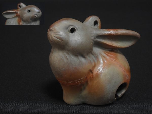 うさぎ 鈴 備前焼 兎 【送料無料】拍卖