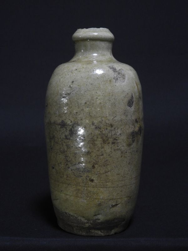 徳利 黄瀬戸 古瀬戸 江戸期 花器 壺 【送料無料】拍卖