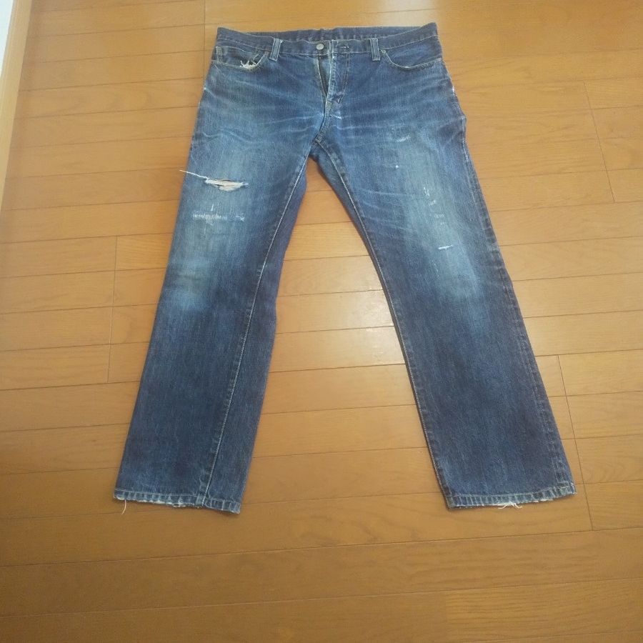 FARMERS&CO ファーマーズ 501ZXXレプリカ ダメージ デニム w38インチ アメカジ 古着拍卖