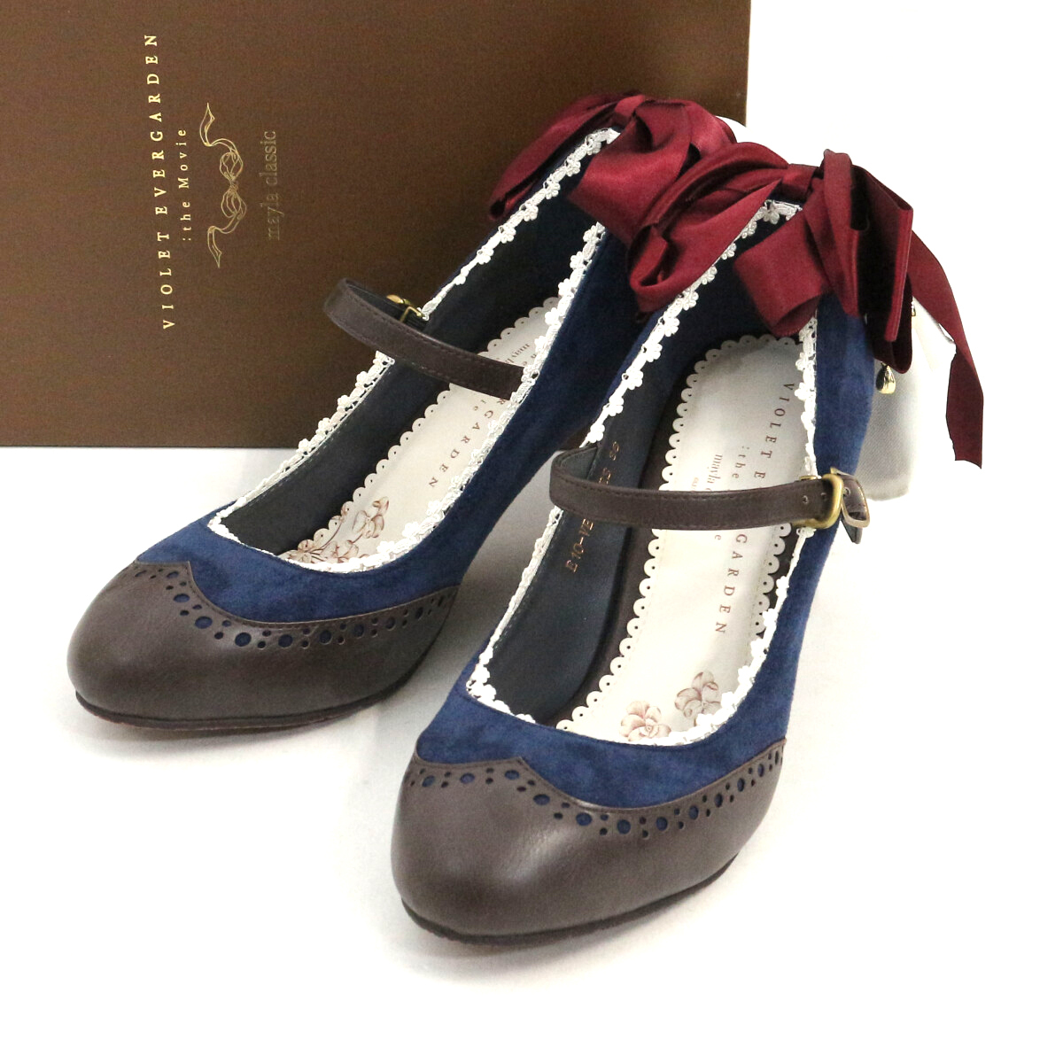 新品 mayla classic ヴァイオレット・エヴァーガーデン アイコニック シューズオブジェ パンプス 36 E10-VEG-7PRS マイラ クラシック拍卖