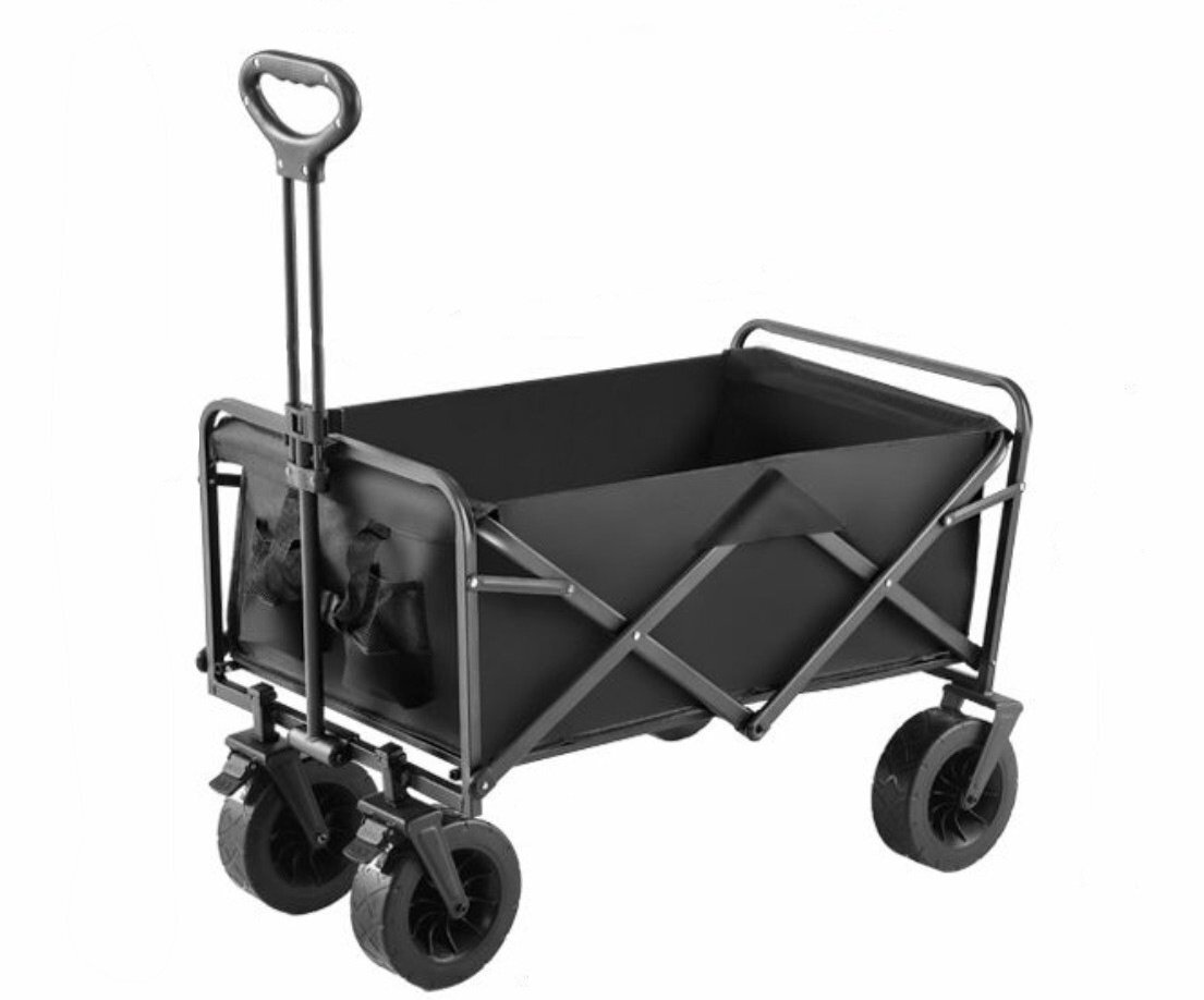 キャンプワゴン アウトドア 耐荷重150kg ワゴン 大容量 折りたたみ キャリーカート キャンピングカート 頑丈 ワゴン車 BBQ 防災 064拍卖