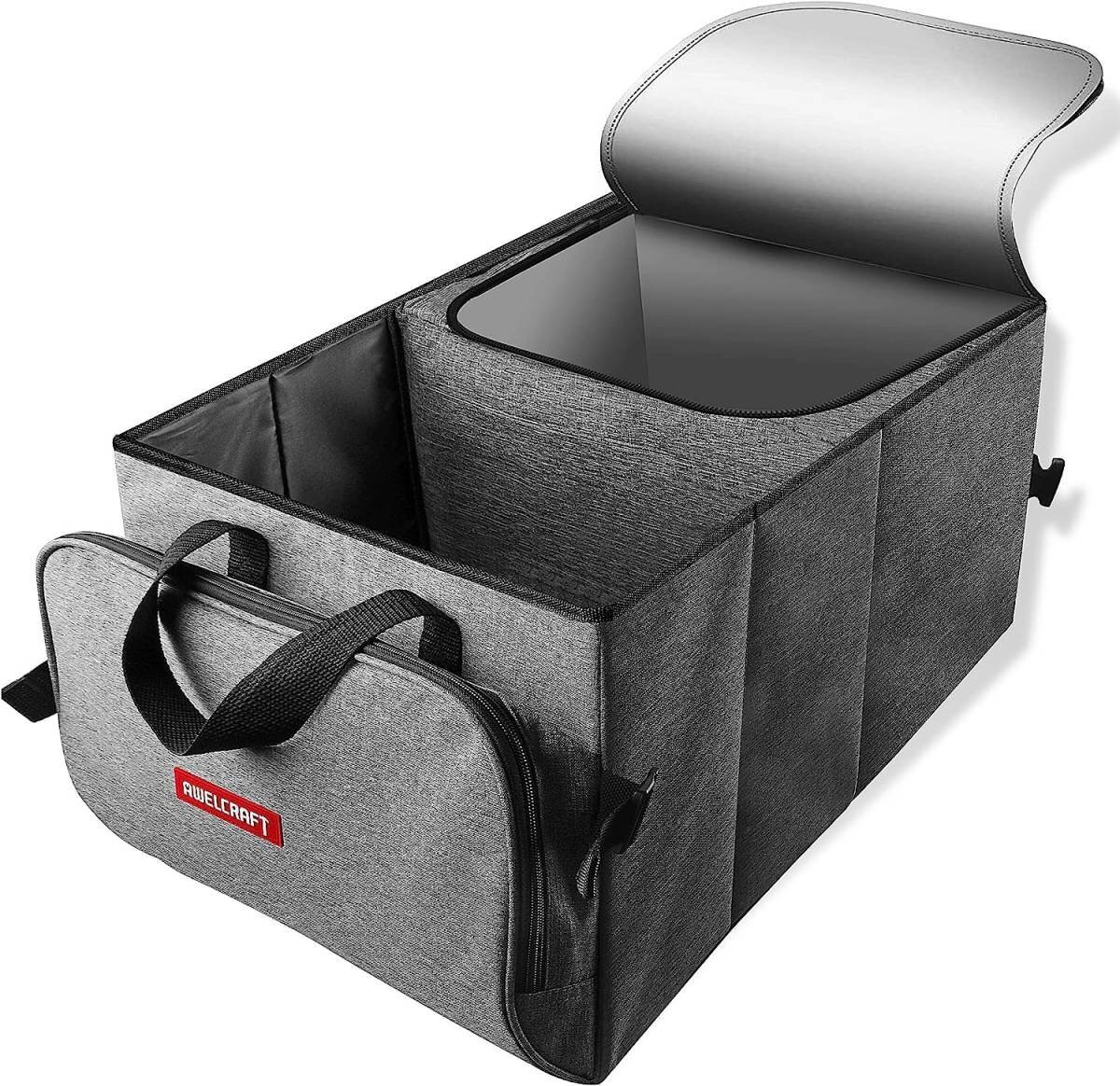 収納ボックス 車用 50L大容量 保温/保冷 折り畳み式 多機能カーボック BBQ 炙り 食器収納バッグ ポケット付き キャンプ 446拍卖