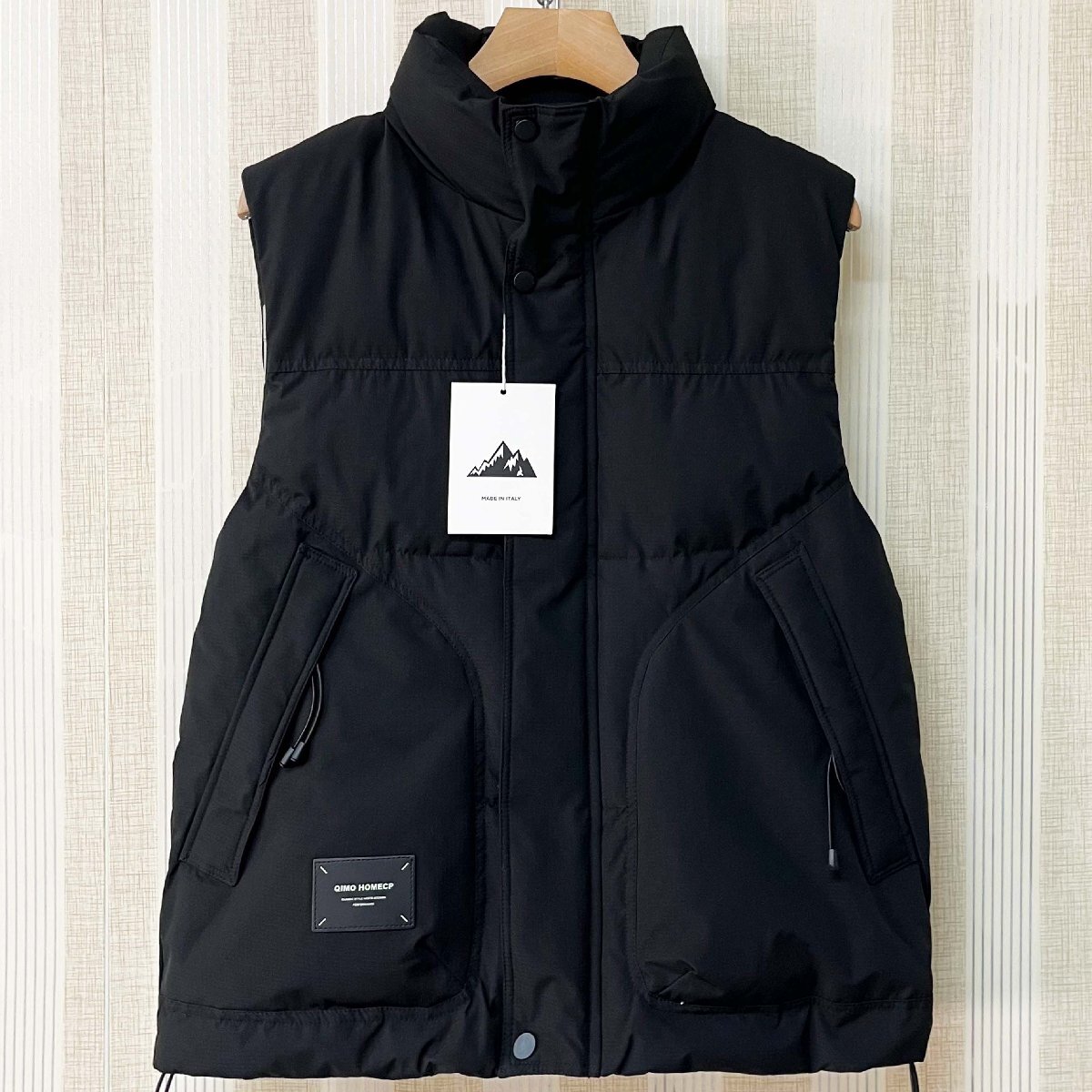 ダウンベスト イタリア製造 ダックダウン90% ソフト シンプル 無地 袖なし アウター ダウンジャケット トップス カジュアル 秋冬 SIZE:2XL拍卖