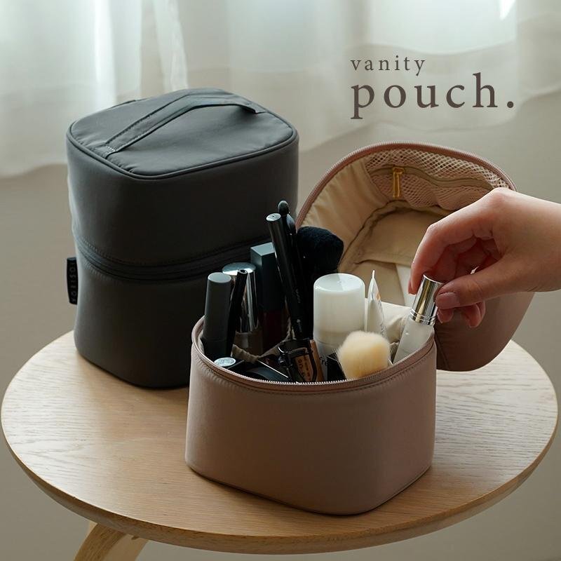 化粧ポーチ メイクポーチ コスメポーチ 大容量 小物入れ 大きめ バニティポーチ 仕切り付き 化粧 コスメ バニティ ポーチ 収納拍卖
