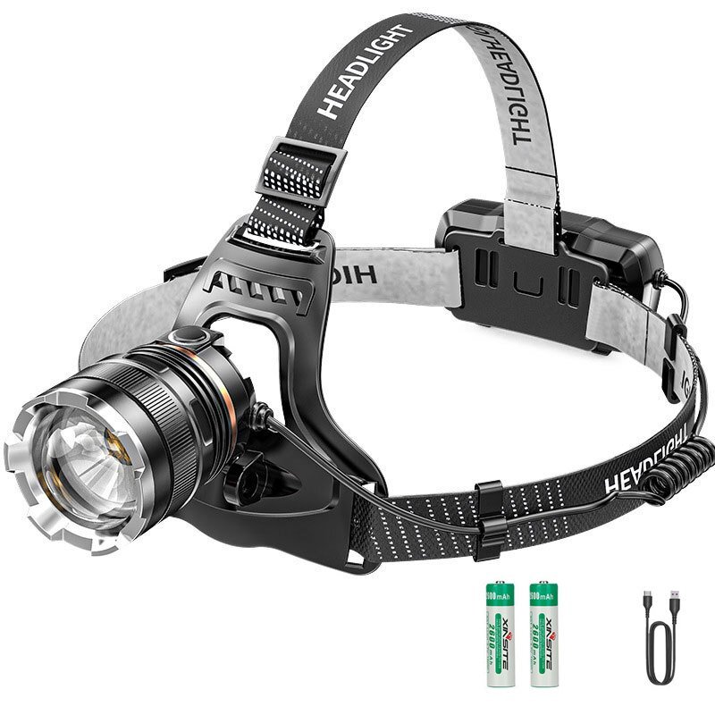 新品 LEDヘッドライト USB充電 バッテリー内蔵 1600ルーメン センサー付 4モード 角度調節可 高輝度 超強力 明るい 1203拍卖
