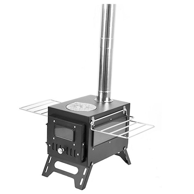 薪 ストーブ アウトドア 調理器具 暖炉 キャンプ 折りたたみ 煙突付き 耐熱ガラス窓付き 組立式 屋外 焚き火台 BBQ コンロ hw677拍卖
