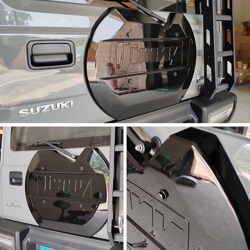 新型スズキジムニー スペアタイヤレスカバー 2019-2024適用 JB64 JB74 リアゲートカバー 背面レスカバー 外装パーツ (カーボン) hw402拍卖