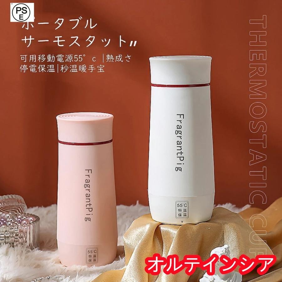 ポータブル電気ケトル 小型携帯湯沸かし器 ポータブル 350ml トラベルケトル真空断熱ボトル 電気湯沸かしポット 旅行カップ 持ち運びが簡単拍卖