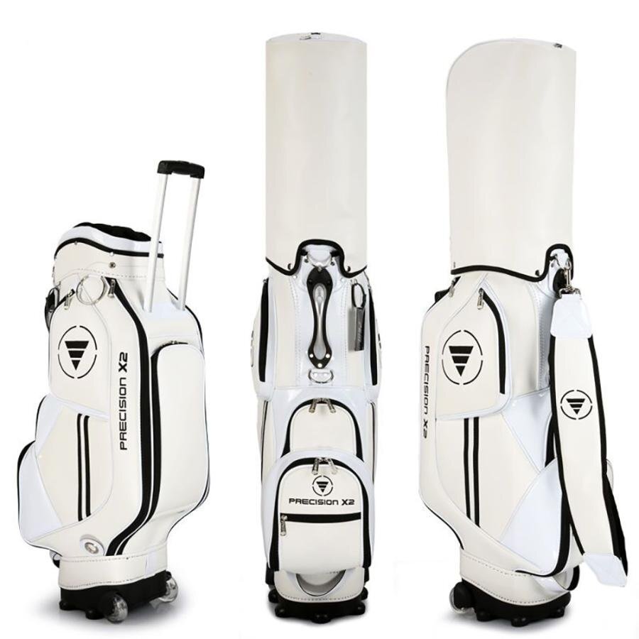 ゴルフバッグ キャディバッグ スタンド キャスター付き 大容量 軽量 防水 クラブケース 練習用 ゴルフケース(ホワイト)481wt拍卖