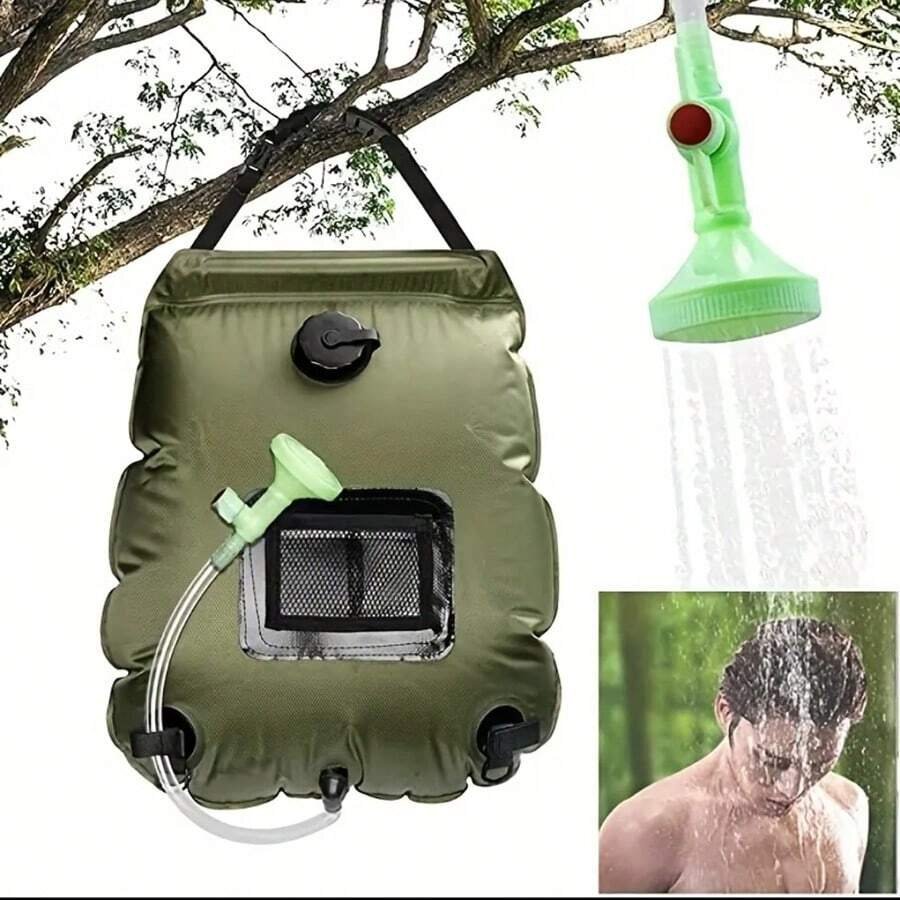 ポータブルシャワー 20L 簡易シャワー 手動式 携帯用 アウトドア キャンプ 釣り 川遊び 海 防災 BBQ ウォーターシャワー 746拍卖