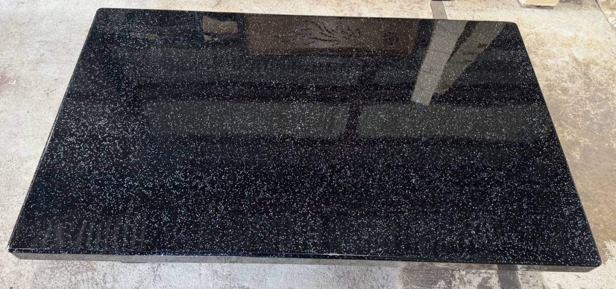 骨董 座卓 和家具 螺鈿装飾 螺鈿細工 漆塗 ローテーブル 時代物 約150×90×33㎝ 1円~拍卖