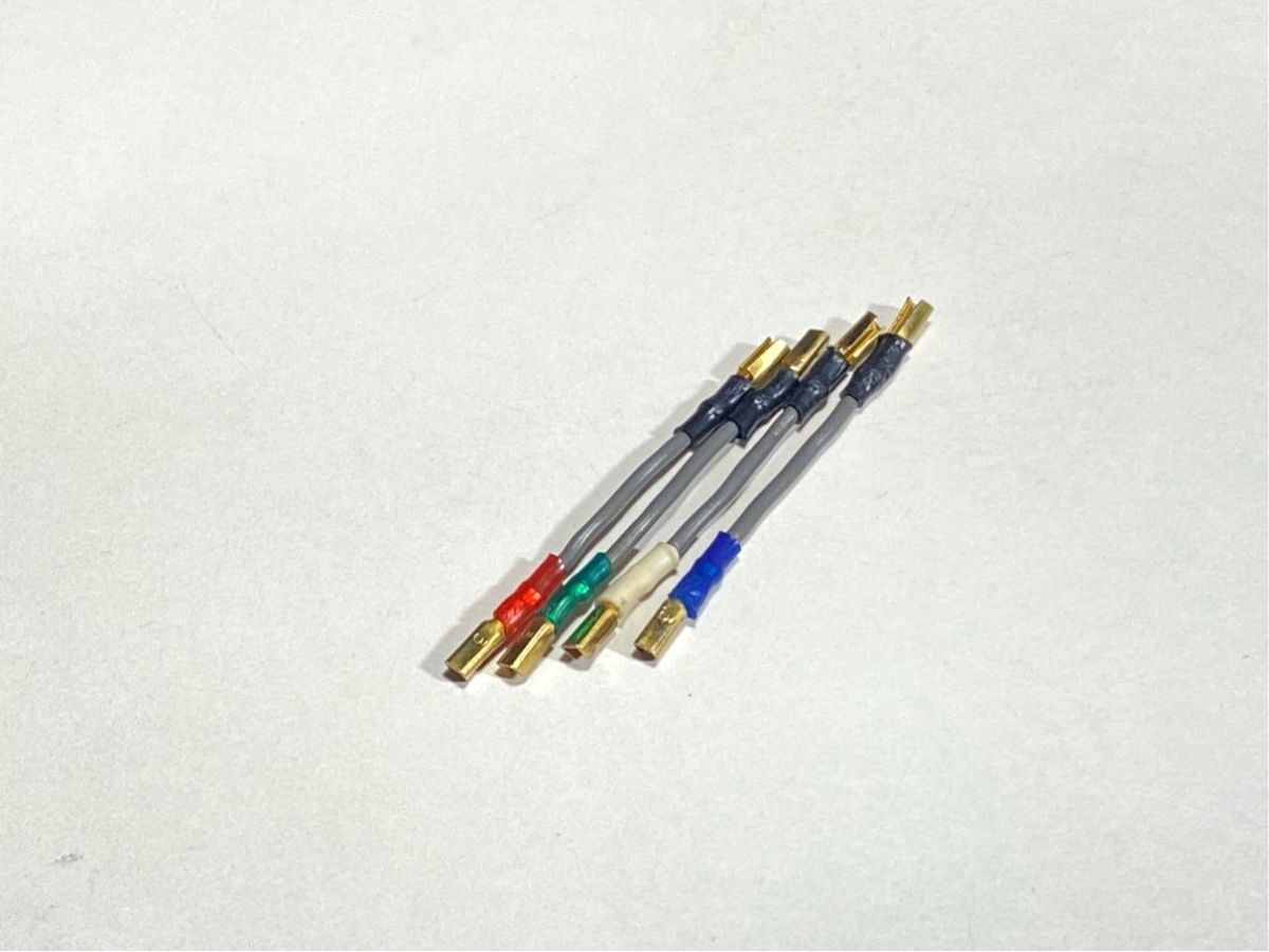 a3878 audio-technica オーディオテクニカ AT625 AT-625 LC-OFC ヘッドシェル用 リード線 4本 セット 導通確認済み拍卖