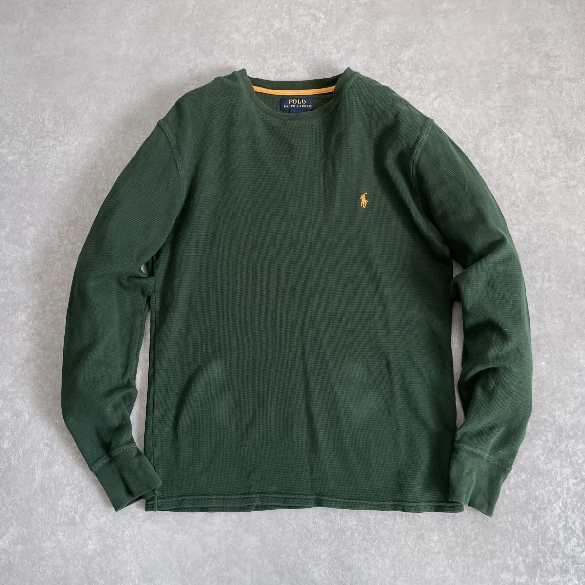 POLO RALPH LAUREN●Sサイズ●Pony ポニー 刺繍 ワッフル生地 コットン 長袖 ロングスリーブ サーマルカットソー●ラルフローレン●ポロ拍卖
