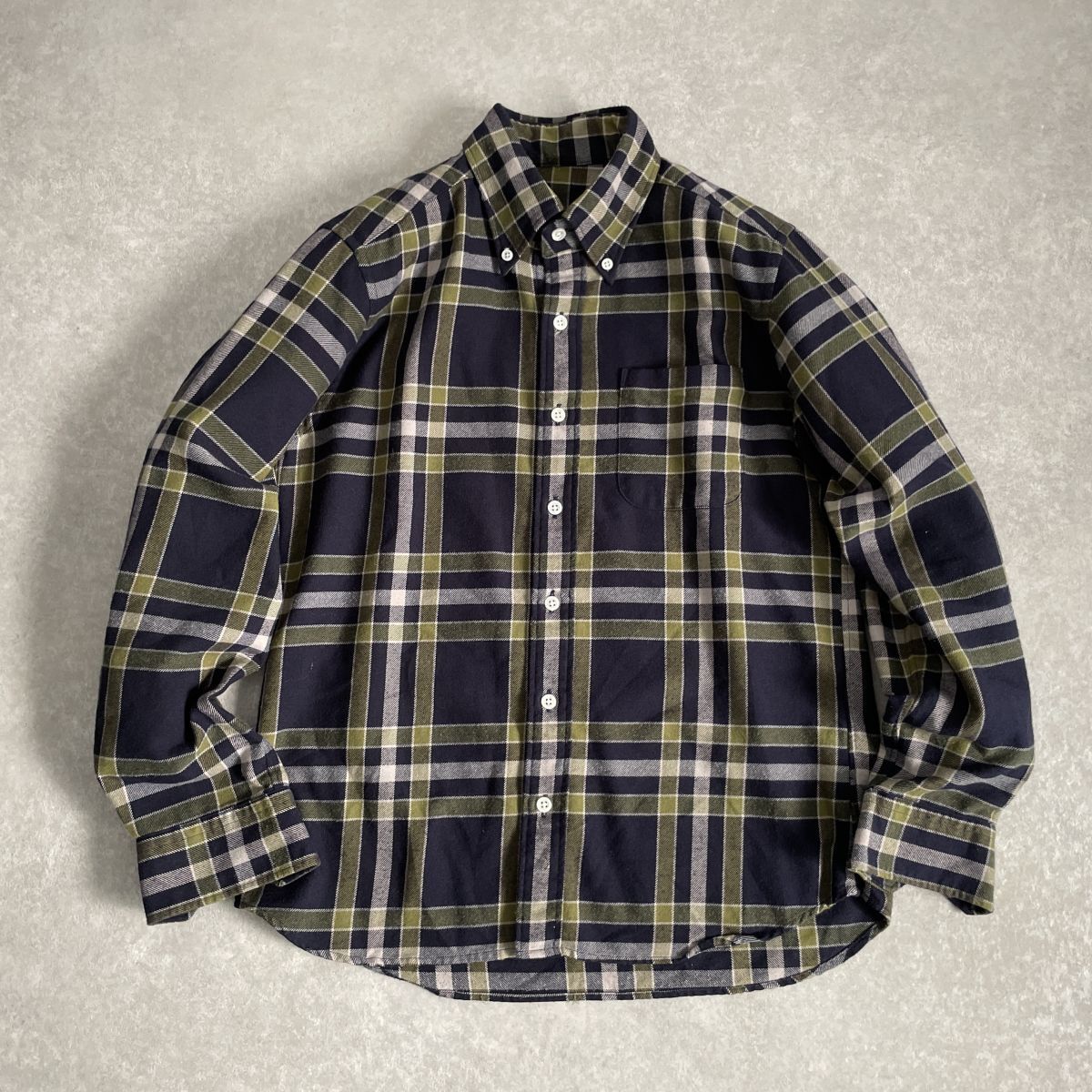 定価2.5万●SOPHNET.●Sサイズ●THERMOLITE FLANNEL CHECK L/S B.D SHIRT サーモライト フランネル チェック L/S B.D シャツ●ソフネット拍卖