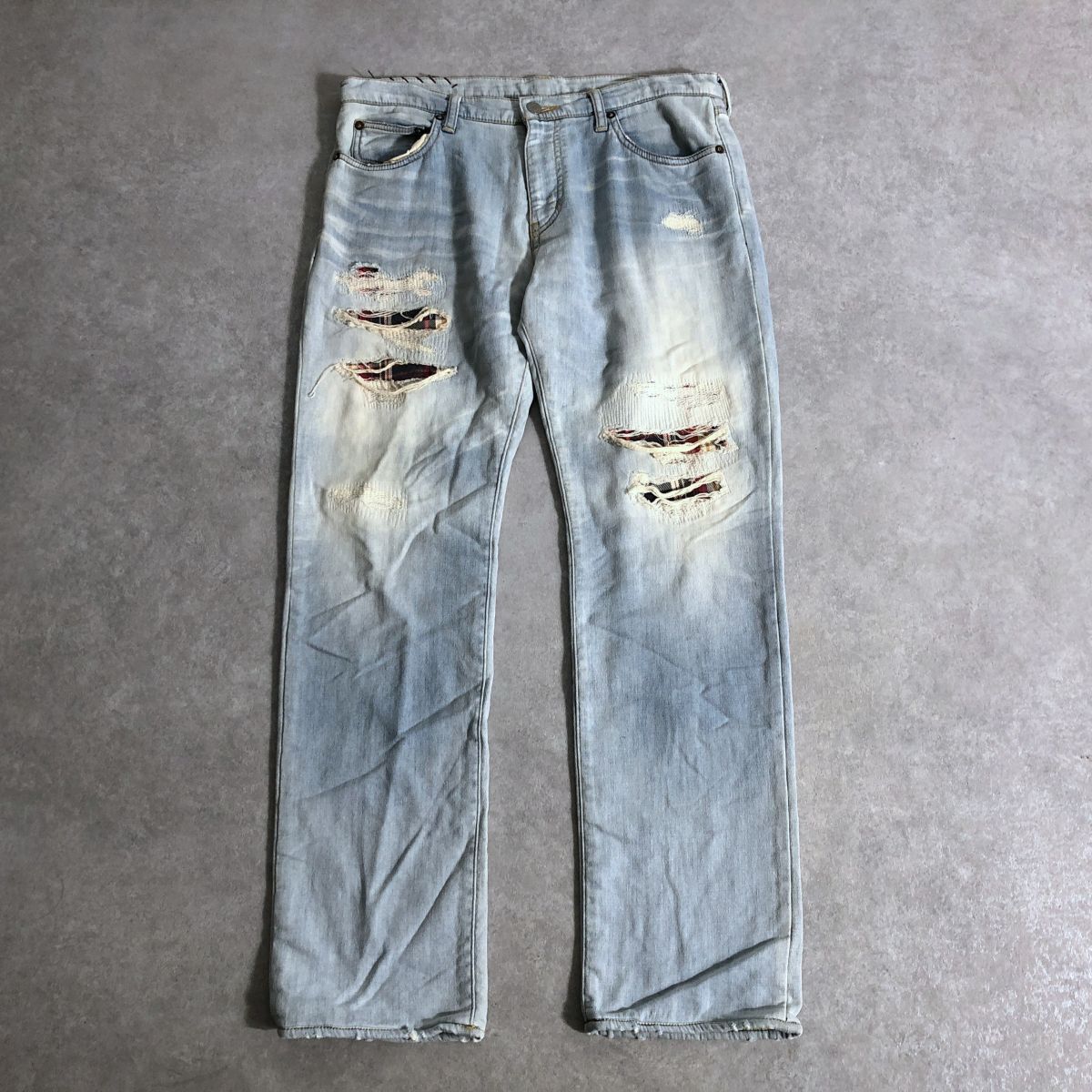 R.H VINTAGE●Ron Herman●デニムライク スウェット ヴィンテージ加工パンツ●ロンハーマン拍卖