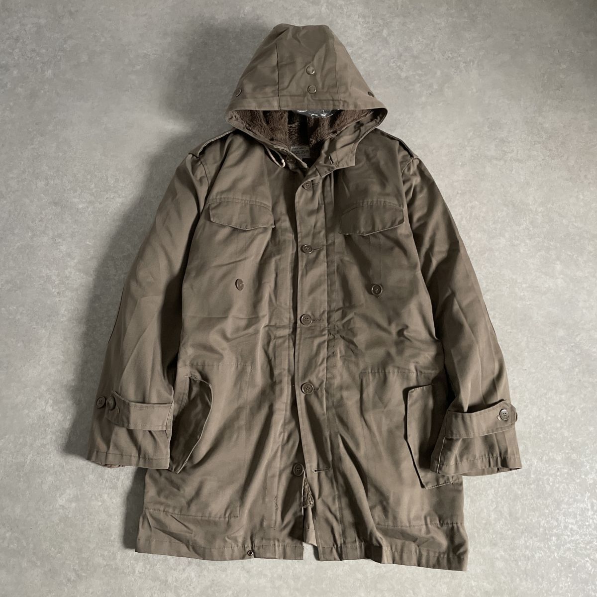 70`s●ユーロヴィンテージ●ミリタリー ドイツ軍 アクリル100% ボアライニング フィールドパーカー拍卖