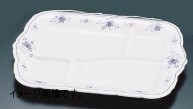 メラミン「ビューティフラワー」 角皿 A仕切付 BF-27 16.8吋拍卖