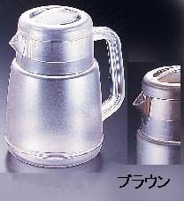 ポリカーボネイト ニューピッチャーST 1.6L ブラウン (PPT364)拍卖