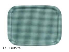 Rトレー取手なし 角(ノンスリップ加工) S チェックグリーン拍卖