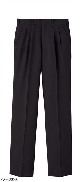 メンズツータックスラックスFP-5446 105cm (ブラック)拍卖