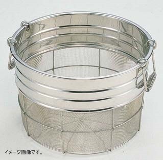 18-8 寸胴型ざる(11メッシュ) 37.5cm(取手付) 1斗拍卖