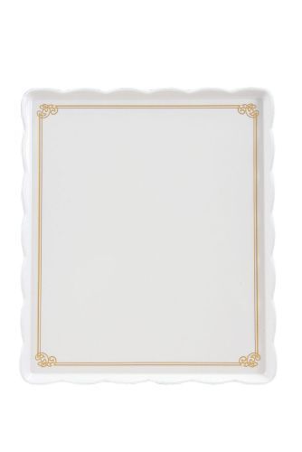 ウェーブメラミンケーキトレー(金唐草) YO-3035-G (WKCN801)拍卖