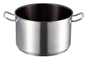 18-8(ステンレス) プロシェフ 半寸胴鍋 IH 蓋無 テフロン 24cm拍卖