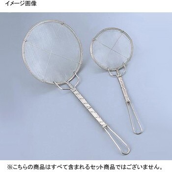 カス揚 手アミ式 丸型 細目 18-8(ステンレス) 18cm拍卖