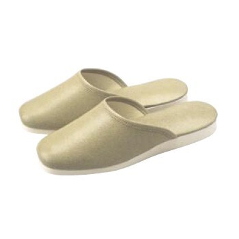 スリッパ No.014L (白薄底) 前とじタイプ ベージュ (06)拍卖