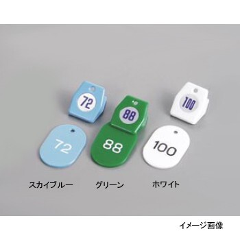 クロークチケットA型(1~50)11009スカイブルー(50個セット)拍卖