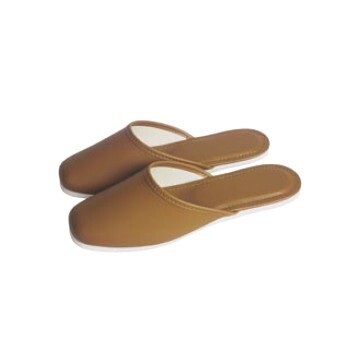 スリッパ S-323L (白薄底) 前閉じ ブラウン (013)拍卖