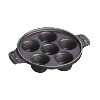 ストウブ エスカルゴディッシュ (黒 )6個取 40509-550 ストウブ(staub)拍卖