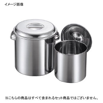 キッチンポット 丸型 手付 目盛付 モリブデン クローバー 20cm拍卖