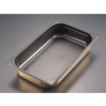 プロシェフ ノンスティック GNパン穴明 18-8(ステンレス) 2 / 3 65mm ホテルパン拍卖