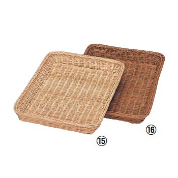 パンカゴ 浅型 籐製 Y-4-CH 400×300×H40拍卖