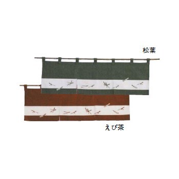 のれん 松葉ちらし 118-01 えび茶 85cm×25cm拍卖
