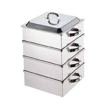 角蒸器 3段 業務用 18-8(ステンレス) 28cm拍卖