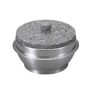 石焼釜 (石 蓋付 ) アルミ 枠付 長水遠赤 15cm拍卖