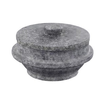 石焼釜 (石 蓋付 ) 補強リング無 長水 遠赤 24cm拍卖