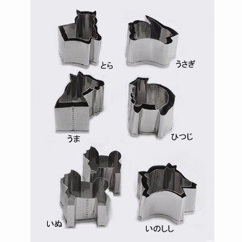 抜型 手造 とら 十二支 18-8(ステンレス) 2PC s セット拍卖