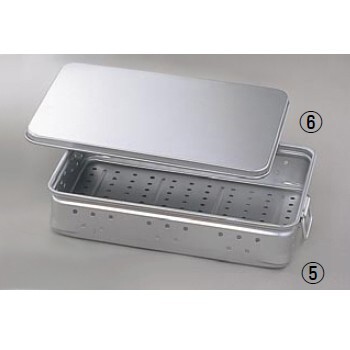 番重 ばんじゅう キングボックス 手付 パンチング アルマイト 中 110mm拍卖