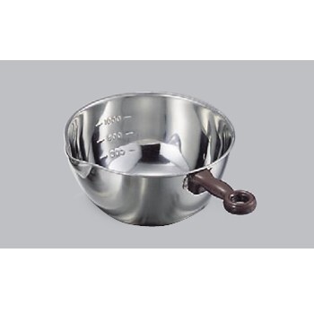 片口ボール 目盛付 手付 小 (φ150) 18-8(ステンレス)拍卖