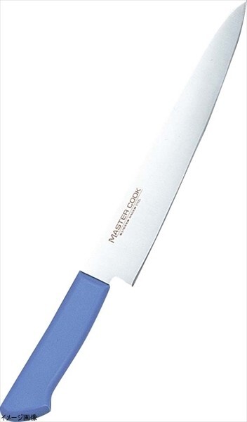 マスターコック 抗菌カラー庖丁 モリブデン・バナジウム鋼 筋引庖丁 300mm ホワイト MCSK300W拍卖