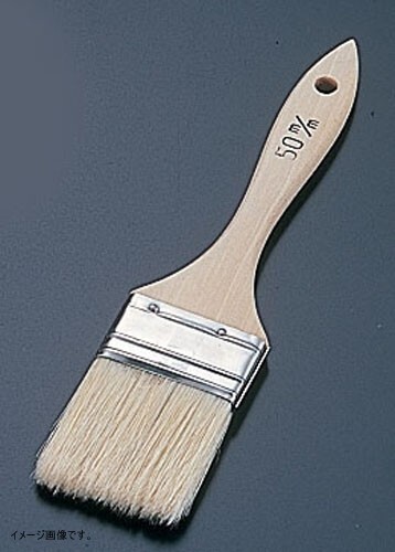 松田栄 木柄 厚口ケーキ平ハケ (豚毛) 60mm WHK0960拍卖