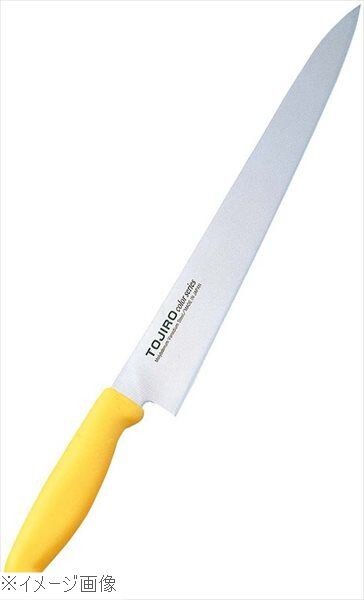 トウジロウ カラー庖丁 筋引き 24cm F-143Y 黄拍卖