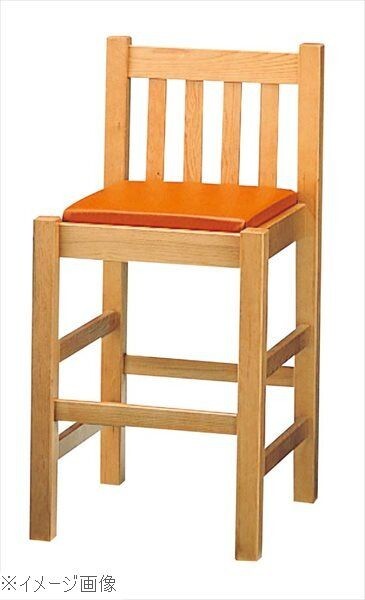 業務用和風椅子 白木塗(座 茶レザー)高 ブナ材 11-504-2拍卖