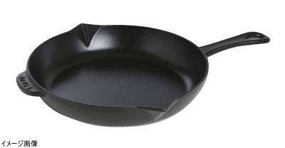 Staub ストウブ Frying Pan w/ Cast Iron Handle Round フライパン キャストアイロンハンドルラウンド 26cm Black ブラック 1222625拍卖